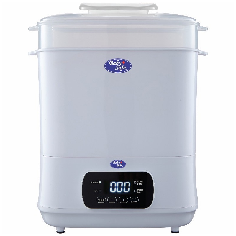 Baby Safe Digital Sterilizer &amp; Dryer With Food Warmer