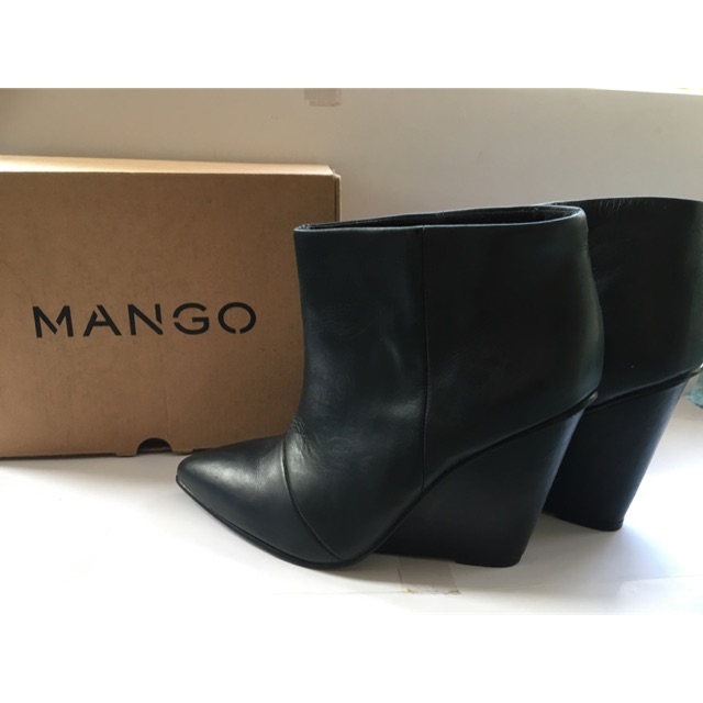 Leather Ankle Boots MANGO - PRELOVED