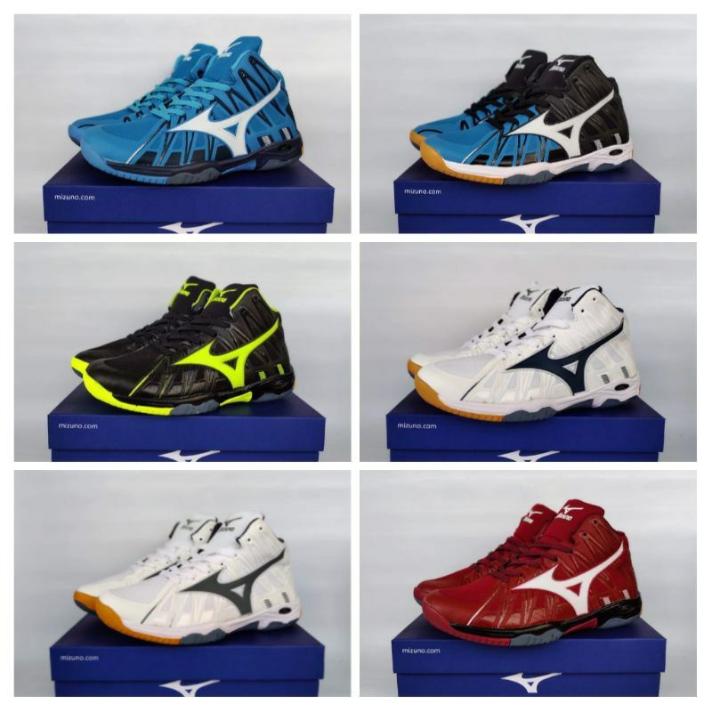 MIZUNO Sepatu Volly Pria Sneaker Mizuno Wave Tornado Pria TERBARU Sepatu Olahraga, Basket, Badminton, Spatu Sneakers Voli Lari Jogging Training Outdoor Indoor Lapangan Ringan Anti Slip Cowok