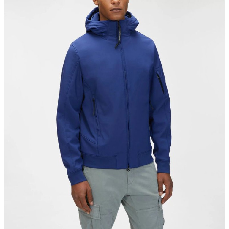 CP Company Shell-R Medium Lens Hooded Jacket (Blue) SS21 Original