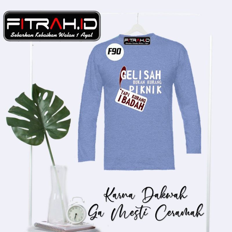 Kaos dakwah lengan panjang/ kaos lengan panjang