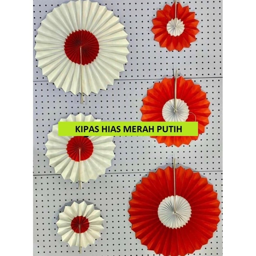 KIPAS B HIAS SENI KERTAS 17 agustus merah putih