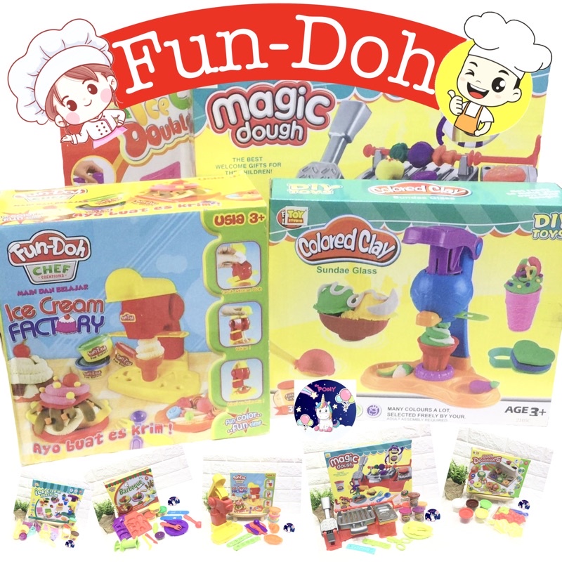 FUNDOH /fun doh/mainan lilin/play Doh