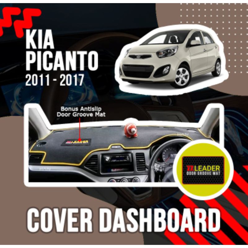 alas karpet cover dashboard mobil picanto