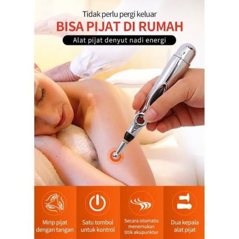 [ORIGINAL] PENA AKUPUNTUR LENGKAP DENGAN GEL LASER  ENERGY ALAT TERAPI