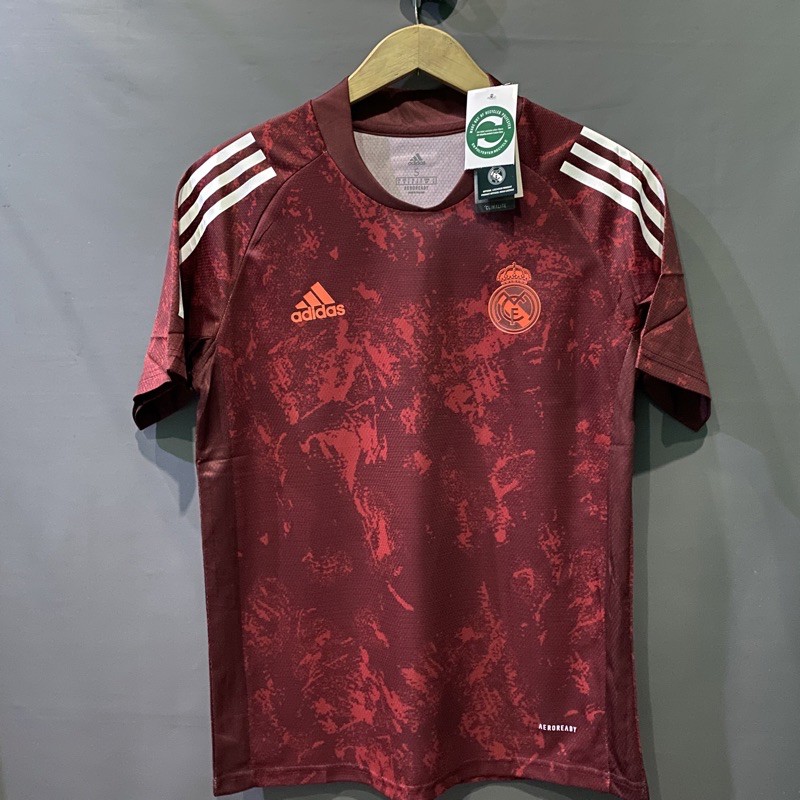 JERSEY REAL MADRID TRAINING MERAH NEW 2020-2021 JERSEY GO HIGH QUALITY | MADRID TRAINING