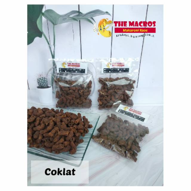 

Cemilan Makaroni makroni the macros coklat cokelat enak gurih renyah