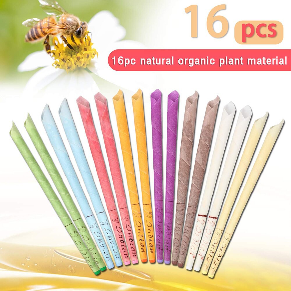 [16pcs] Takarai Ear Candle Pembersih Kotoran Telinga Obat Tinnitus Ampuh Memperbaiki Pendengaran