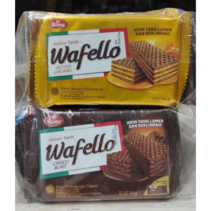 

roma wafer wafelo 48 gr isi 10 pcs