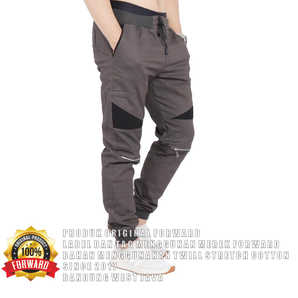 Celana Panjang Chino Jogger Cargo Pria FORWARDSYSTEM