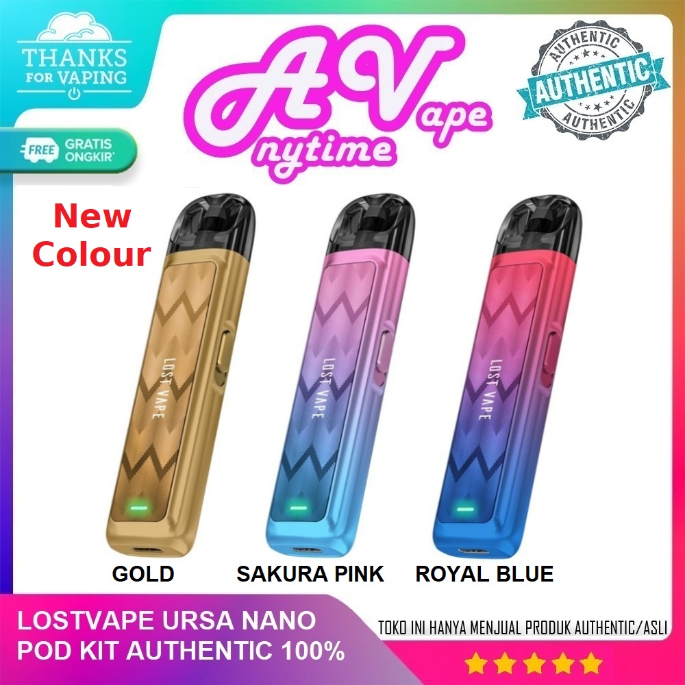 New Colour Ursa Nano Pod Lostvape Asli 100%