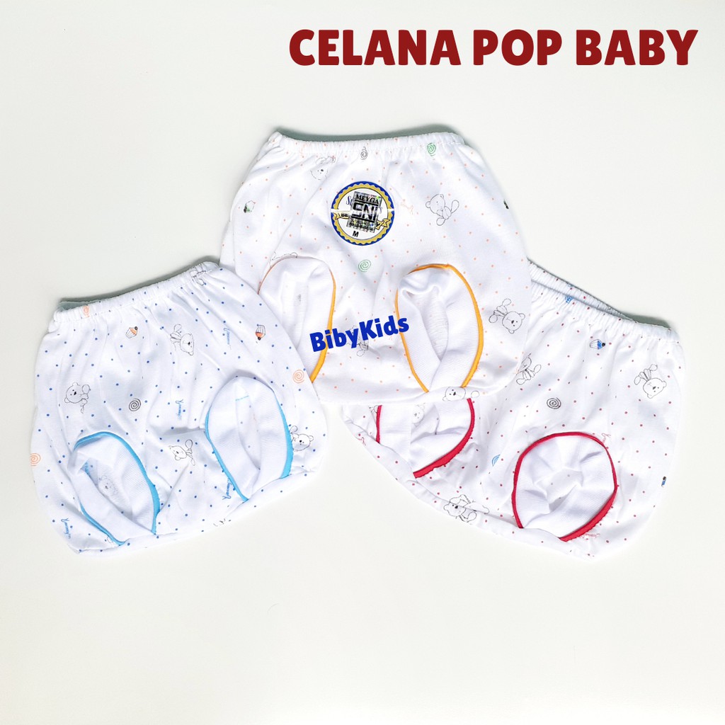 SNI Celana Pop Bayi Kacamata Celana Kodok Motif Baju Baby Baru Lahir Perlengkapan Newborn Anak