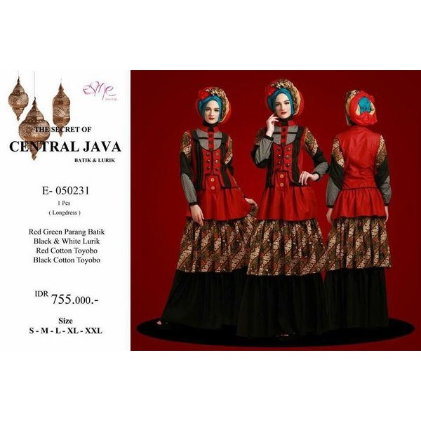 (SALE) Gamis Esme Central Java E-050231
