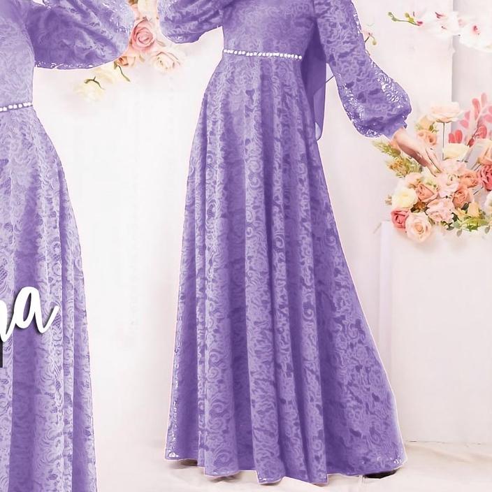 ♠ CP ZULAIKHA BRUKAT rD / COUPLE MAXI DRESS ZULAIKHA / BISA BELI TERPISAH DAN READY SIZE ANAK ZULAIK