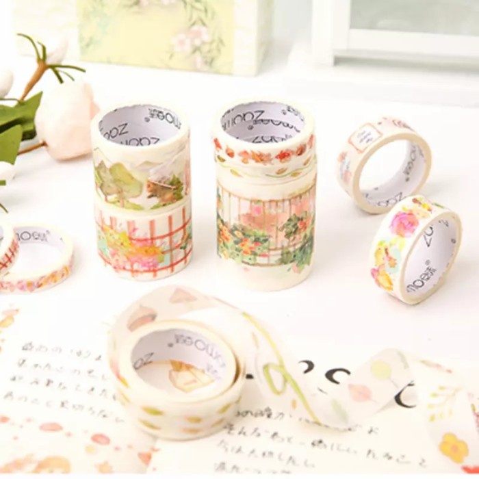 

Terbatas 5Pcs/Set Washi Masking Tape Selotip Motif Jepang #W18B Terlaris