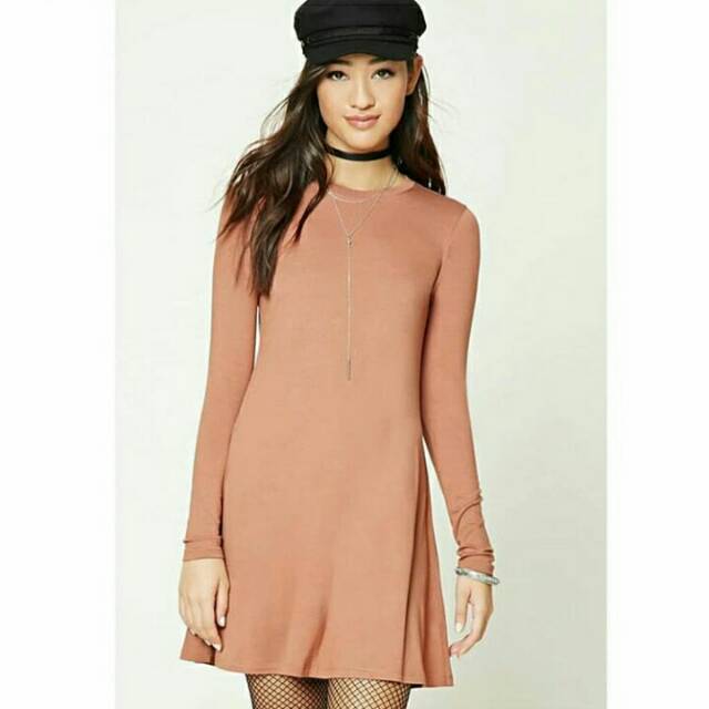 Forever 21 Crew Neck Swing Dress Original