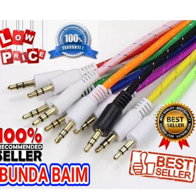 KABEL AUX AUDIO 3.5 AXL44 / KABEL JACK AUDIO SPEAKER to HANDPHONE atau Mobil Car