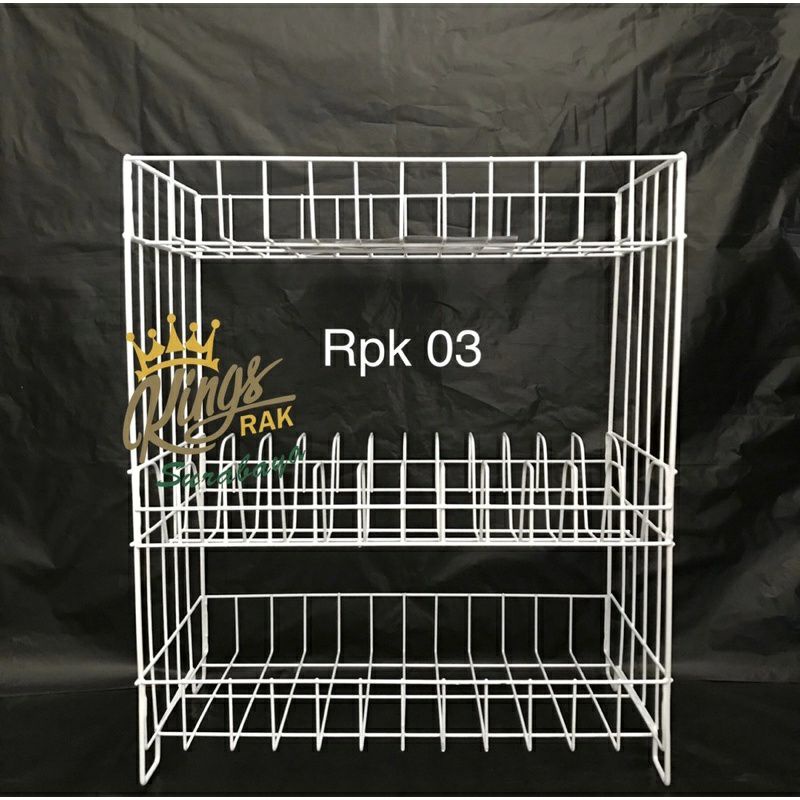 PROMO !!! RAK PIRING BESI SUSUN 3 BAHAN PREMIUM QUALITY - RAK PIRING WASTAFEL TERLARIS