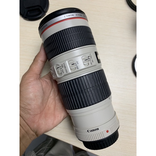 lensa 70-200 f4.0 IS mulus langsung pake dan normal tele canon