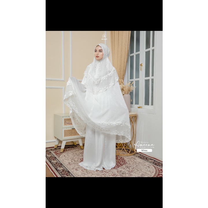 Mukena Polos / Mukena Polos Renda / Mukena PolosPutih / Mukena Ameena Warna Putih