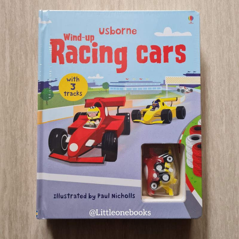 Usborne Wind Up Racing Cars / Wind-up race car / usborne book