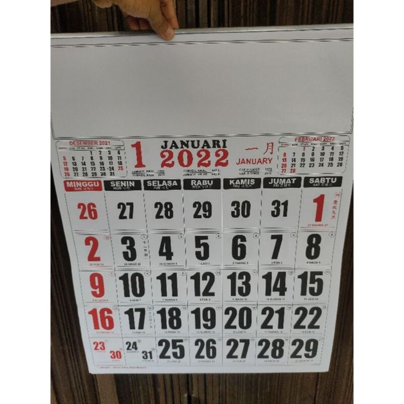 

Kalender dinding /kk jumbo 2022 UK 50cm x 64cm