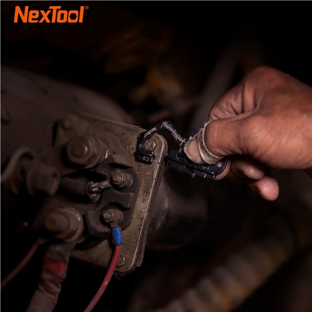 Nextool 10in1 Kunci Multifungsi Survival Tools Stainess Steel - KT5018