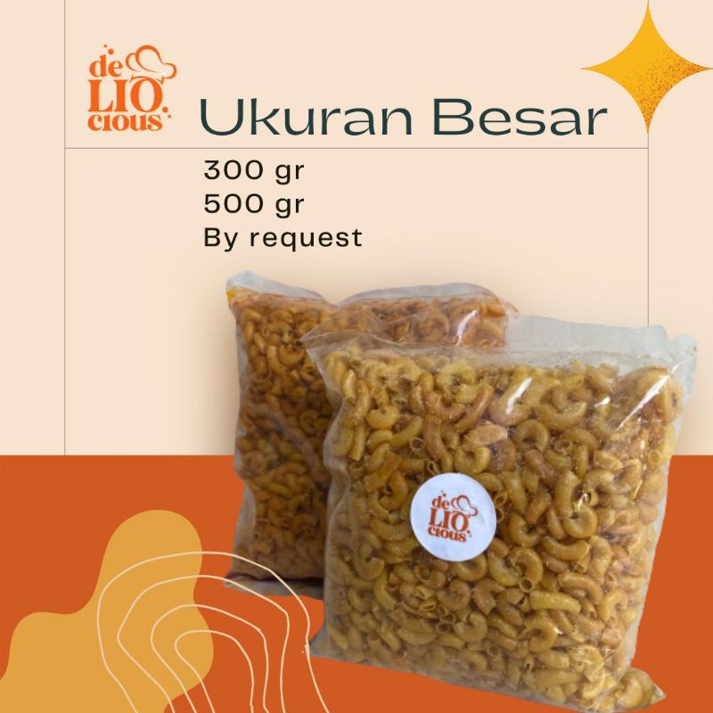

(300 gr) Makaroni dan Kerupuk Pelangi Size Besar | Deliocious Food