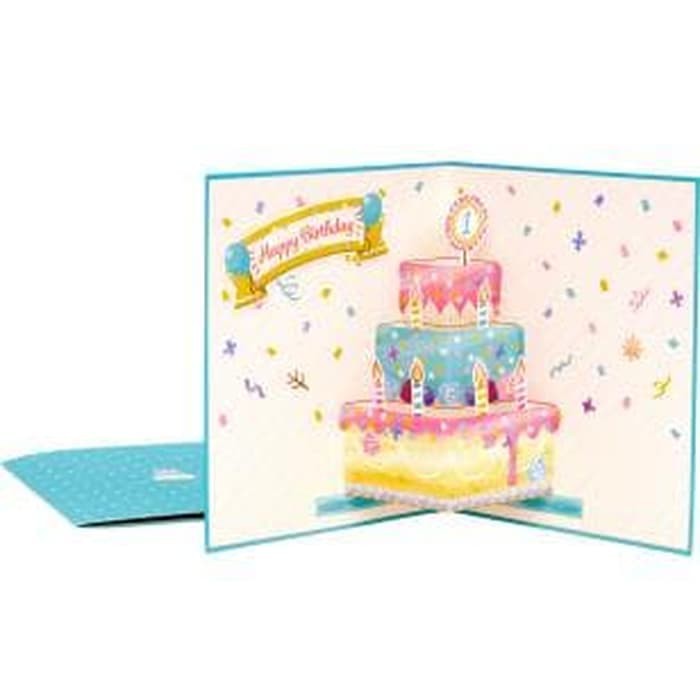 DIY Miniatur Papercraft Pop Up Card Cake 02