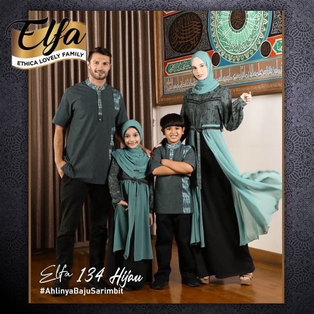 SARIMBIT ETHICA ELFA 134 HIJAU (KAGUMI 147, KAGUMI KIDS 51, KAHFI 105, KAHFI KIDS 79)
