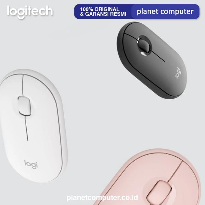 Mouse Wireless Bluetooth Logitech M350 Pebble