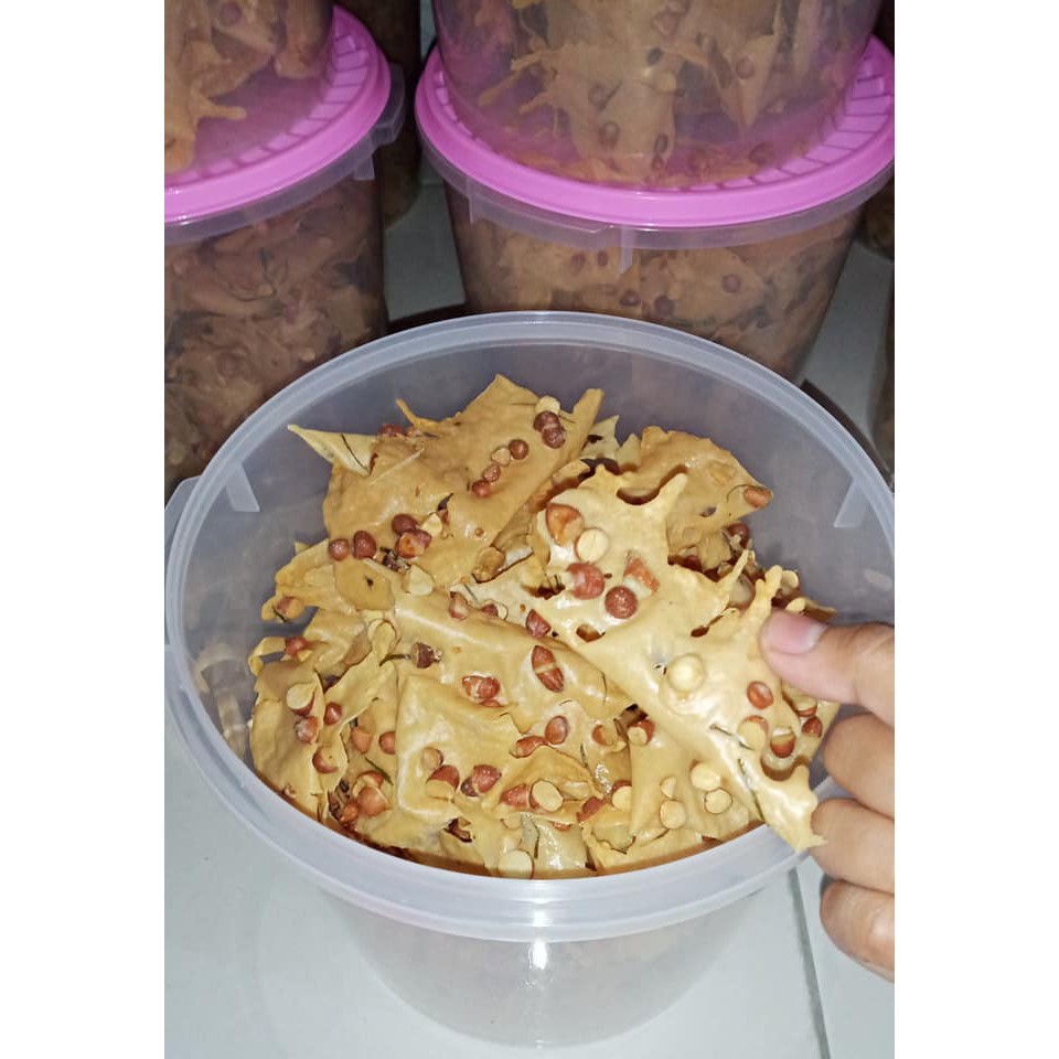 

Peyek Kacang/Rebon/Tri medan KRESSSS