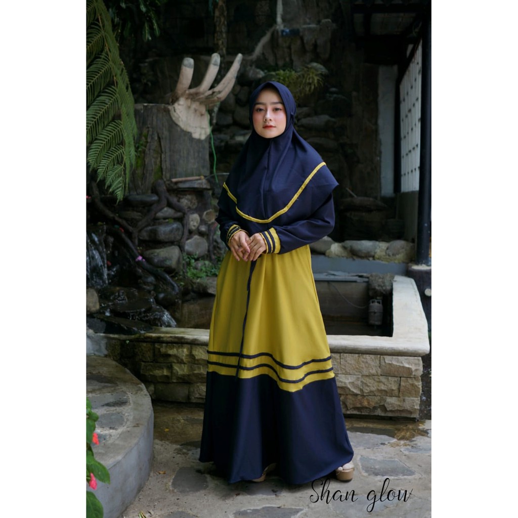 Gamis REMAJA  BERLIANA set syari By shan glow OOTD MUSLIM FASHION HIJABERS TERBARU