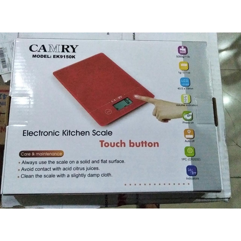 CAMRY EK 9150 K TIMBANGAN KUE / ELECTRONIC KITCHEN SCALE / EK9150K