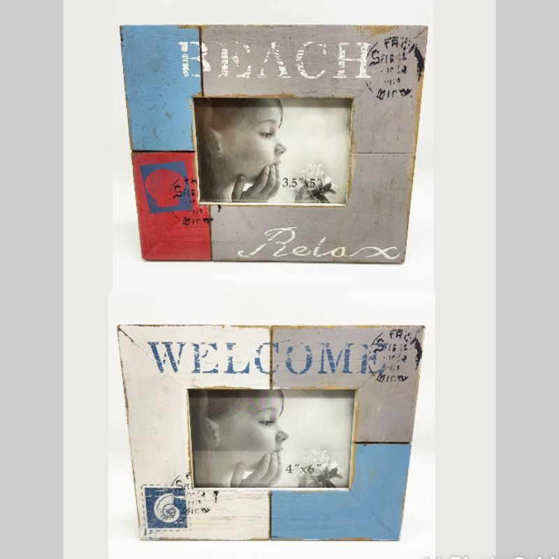 old vintage wood frame foto kayu