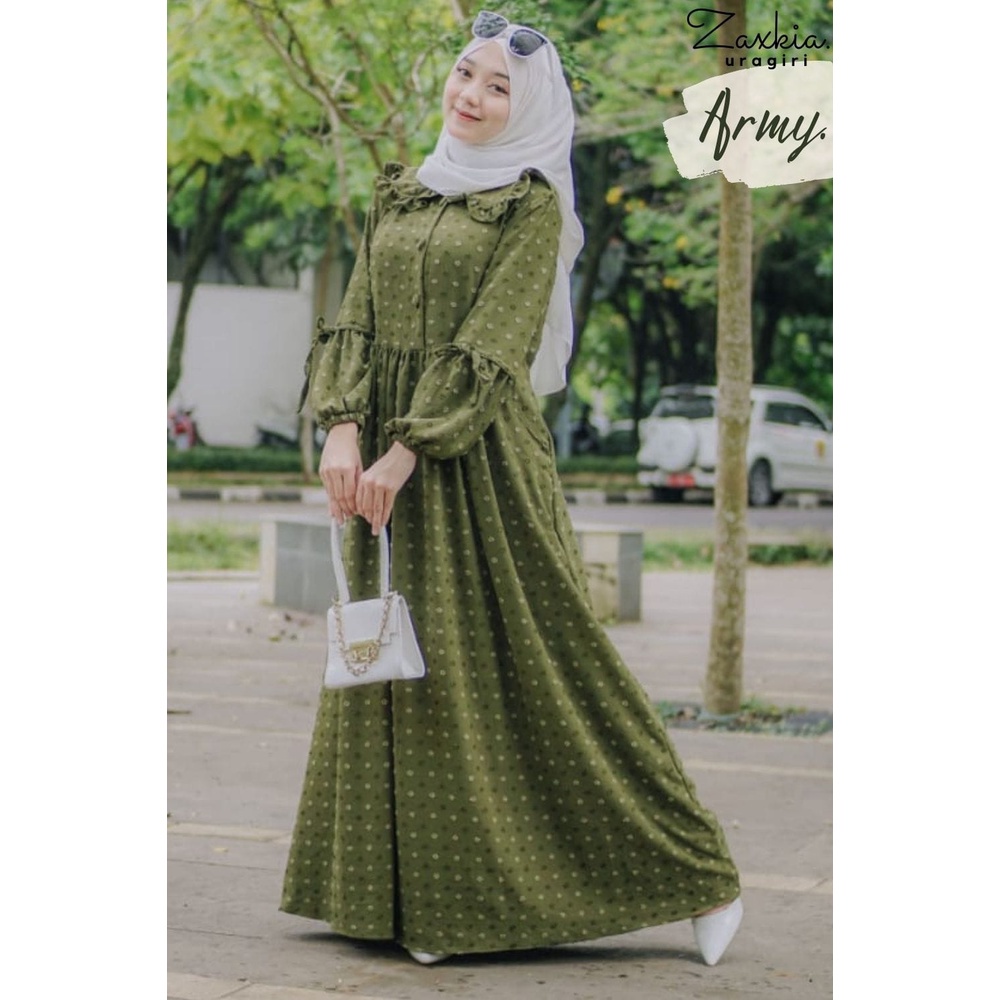 Gamis Crincle Uragiri Two Tone Busui // Dress Crinkle Uragiri by Delanijab
