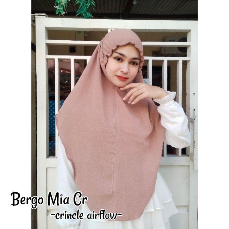 BERGO CR KERUT / JILBAB BERGO / BERGO CRINCLE / JILBAB CRINCLE / JILBAB INSTAN / BERGO TALI / HIJAB CRINCLE / BERGO KERUT / JILBAB KERUT