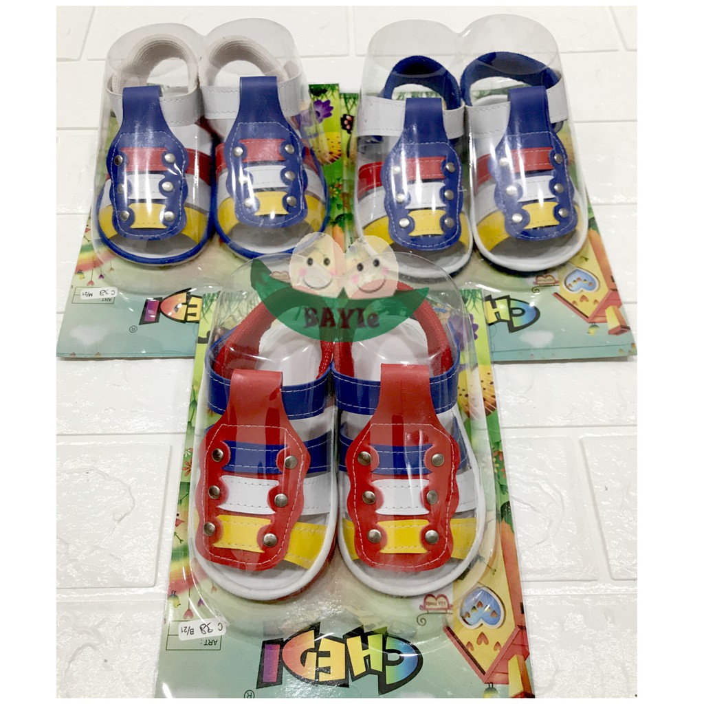 BAYIe - Sepatu Anak Bayi/Balita Laki-Laki/Perempuan Motif RAINBOW C 38 usia 1 - 2 tahun