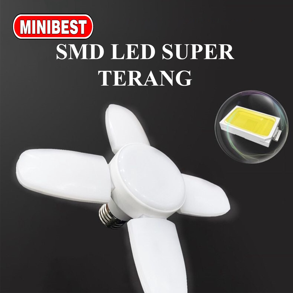 [MB] Lampu Lipat Bohlam Fan Blade LED / Lampu Kipas LED Model Daun / Lampu Lipat Kipas 28W LAMPU LED SUPER TERANG