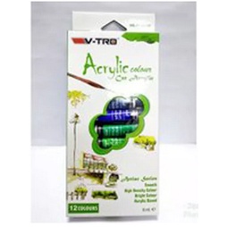 Cat Acrylic V-Tro VT-126AC 12 Warna 6ml