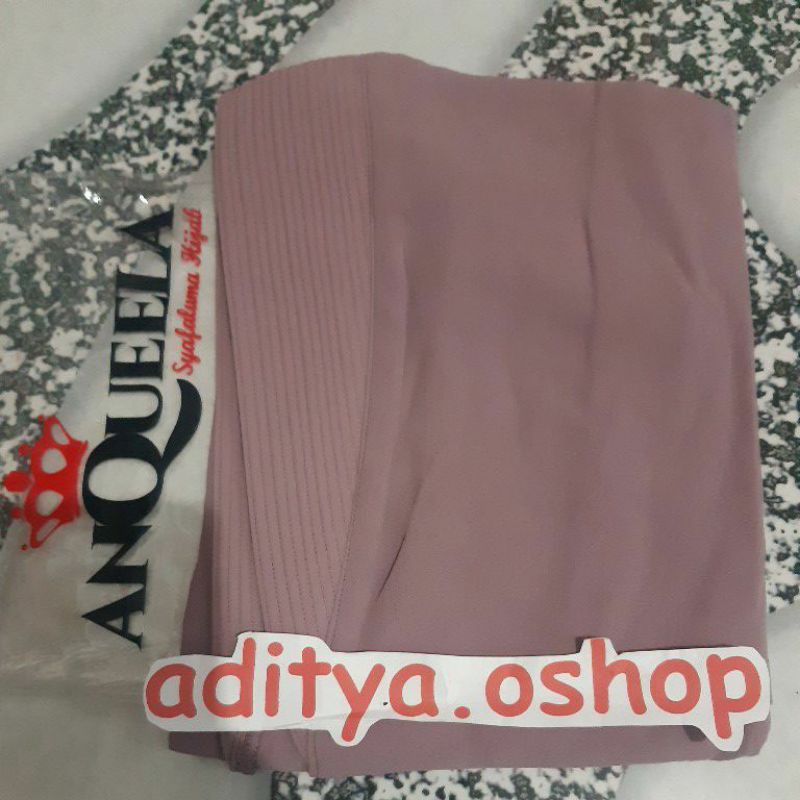 (Bisa COD) Leaf Khimar Cerutty Anqueela Syafaluma-Plum