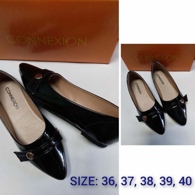 Best Product Sepatu Kerja Flat Wanita Connexion Murah / Flat Shoes Connexion Murah - Paling Diminati