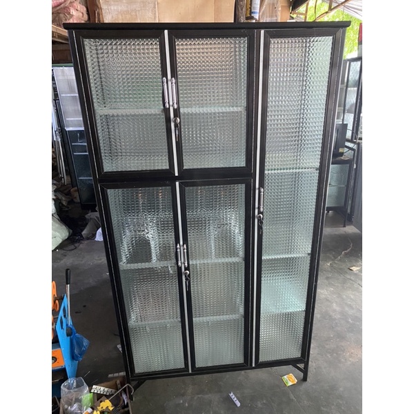 Rak piring aluminium 3 pintu
