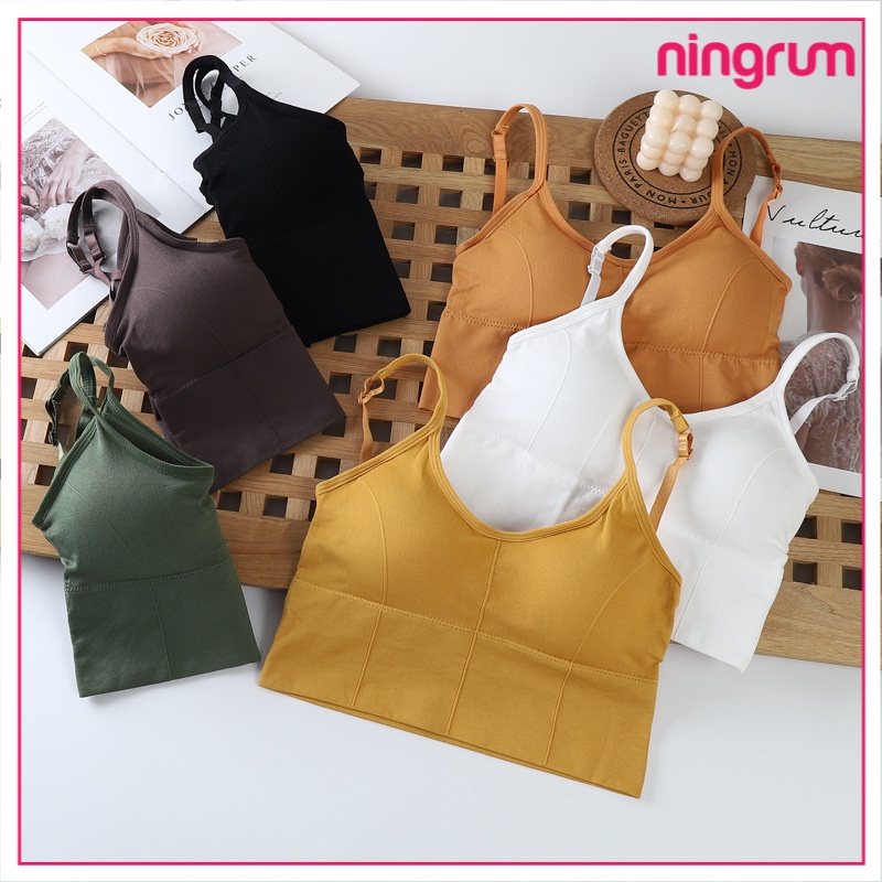 Ningrum Pakaian Dalam Bra Wanita BH Wanita Bra Polos yoga bra push up tanpa kawat sport bra import - 2029