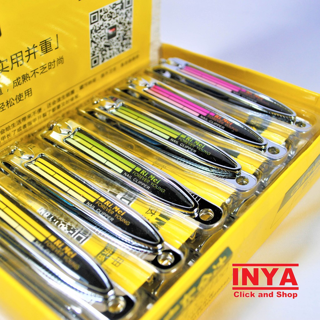 GUNTING KUKU RIMEI 6428E STAINLESS NAIL CLIPPER KECIL BOX - LUSIN