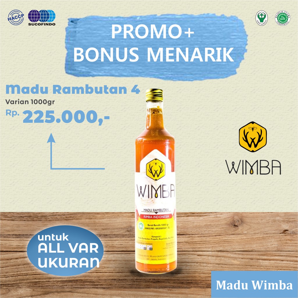 

Madu Rambutan 4 - Lebah Apis Mellifera / Madu Asli - Madu Wimba -