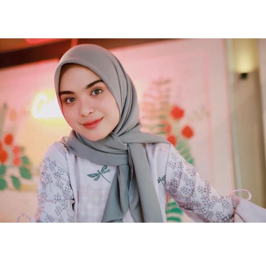 [BGS.27Jn22ι] Jilbab Bahan Wolfis Ukuran 115X115 / Hijab Segiempat Wolvis 115cm / Kerudung Segi 4