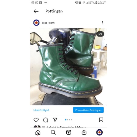 DR MARTENS 1460 GREEN