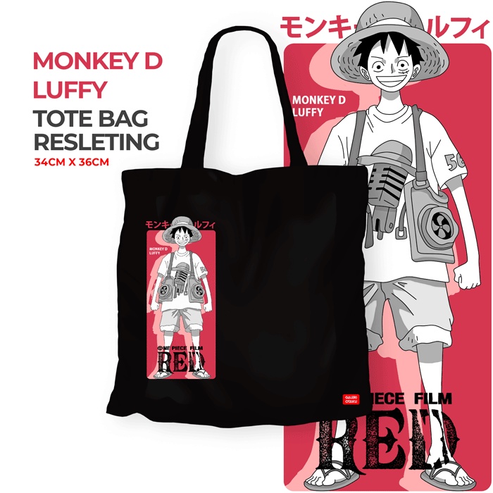 Galeri Otaku - Totebag &amp; Tshirt Onepiece Red Edition