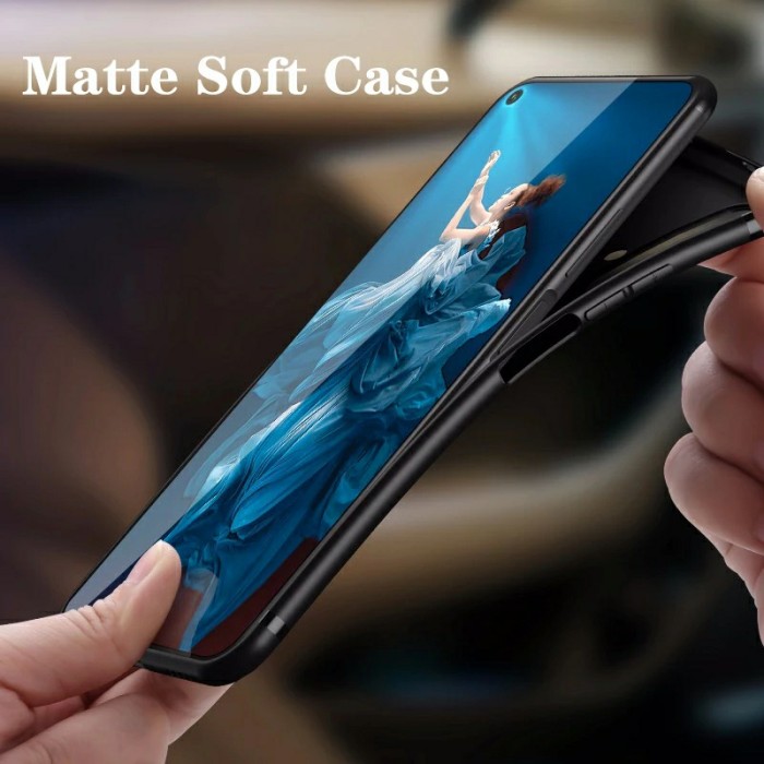 P/B- SOFT CASE CASING HUAWEI NOVA 5T DAN HUAWEI HONOR 20 PREMIUM MATTE CASE SOFT BLACK
